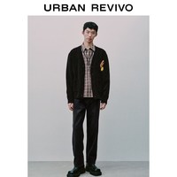 UR UR2026春季新款男装都市通勤锥形裤牛仔长裤UUY860012 正黑 32