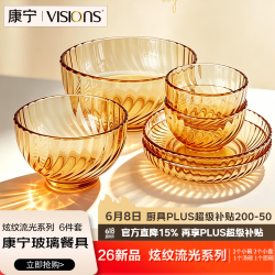 VISIONS 餐具晶炫琥珀色餐具6件套