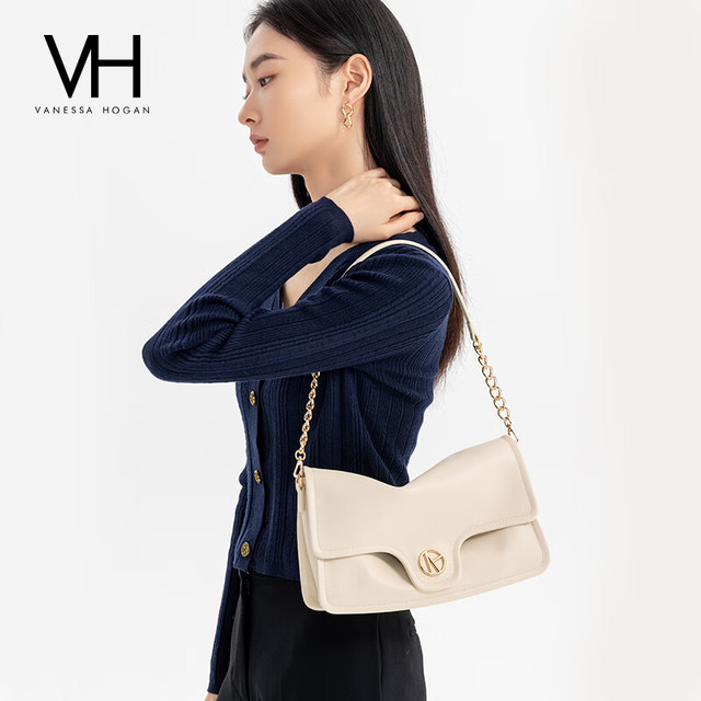 VANESSA HOGAN 【格兰软包】VH纳帕牛皮大容量手提单肩斜挎女包