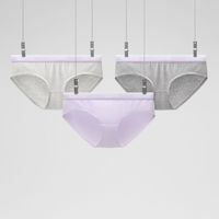 百亿补贴：蕉内 银皮女士三角裤3件精梳棉纯棉透气运动排汗