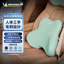 米其林 汽车头枕腰靠套装 车用颈枕护腰