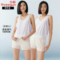 三枪 女士中年妈妈款衫内搭纯棉夏季薄大码老太太打底汗衫小背心