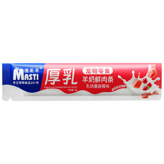 MASTI/麦斯蒂 厚乳羊奶鲜肉条乳鸽蔓越莓味猫咪零食18g*81支+19支