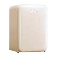 HCK哈士奇 BC-130RDC 复古单门小冰箱 107L 奶茶色