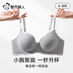 都市丽人 内衣女小胸聚拢显大提托无痕防下垂收副乳无钢圈软支撑文胸罩