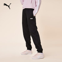 PUMA 690648 透气网眼抽绳 黑色 XL 男子运动长裤