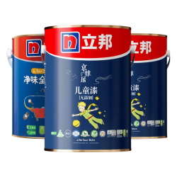 立邦 乳胶漆儿童漆墙面漆 防霉抗醛升级24h入住净味抗污 15L/约21KG套装 