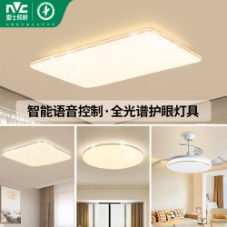 雷士 照明NVC 语音智能遥控吸顶灯客厅灯卧室灯吊灯灯具套餐浪漫满天星现代简约灯具客厅吸顶灯