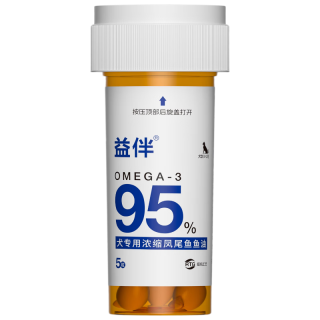 益伴 狗狗浓缩凤尾鱼鱼油 IFOS五星认证 5粒