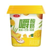 三元 黄桃芒果青稞嚼低温酸奶 260g/杯 12杯装