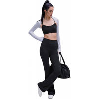 lululemon Groove Nulu 女士超高腰喇叭裤 黑色 S