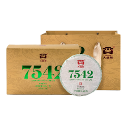 大益 7542经典标杆普洱生茶 150g×5饼