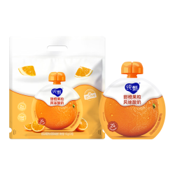 蒙牛 纯甄 吸吸酸奶 甜橙果粒 100g*20袋/提