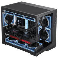 鑫谷 无界巡天500海景房 4mm加厚玻璃 ITX/MATX电脑机箱