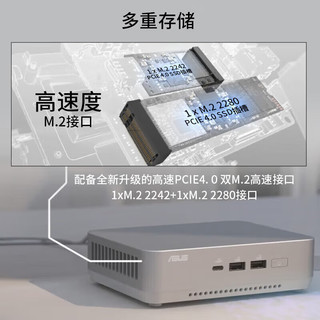 华硕 NUC14 Pro+ 酷睿Ultra9-185H 16GB+1TB mini主机