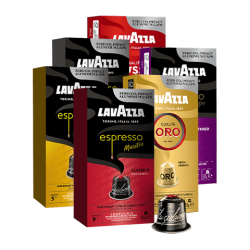 拉瓦萨 胶囊黑咖啡粉10粒/盒适配Nespresso胶囊机 囤货6盒*10颗