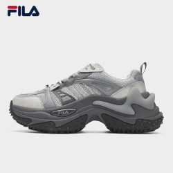 FILA 鱼刺3代老爹鞋 女 黑-BK 36 休闲运动鞋