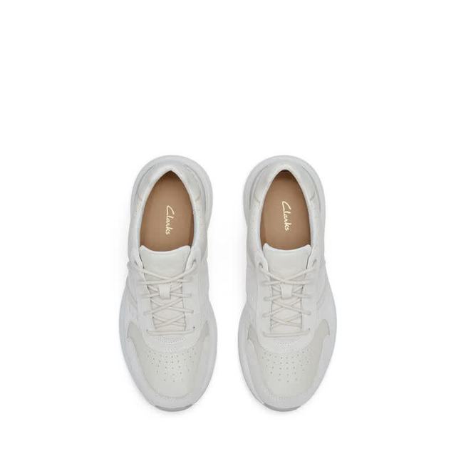 Clarks 透气 男士运动鞋 白色 261845757 39