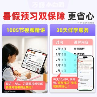 小白鸥 2027小学数学英语语文上册预习视频课
