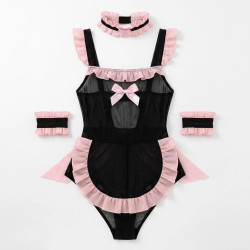 FOURDATRY 可爱女仆制服纯欲女佣套装速攻睡衣
