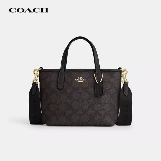 COACH 奢侈品女包City15迷你单肩包黑色CW032IMXAQ黑色生日礼物