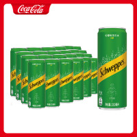 可口可乐 怡泉苏打水柠檬味 330ml*24罐