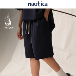 nautica white sail ×CityBoy中性全棉宽松休闲短裤01HW26112KM