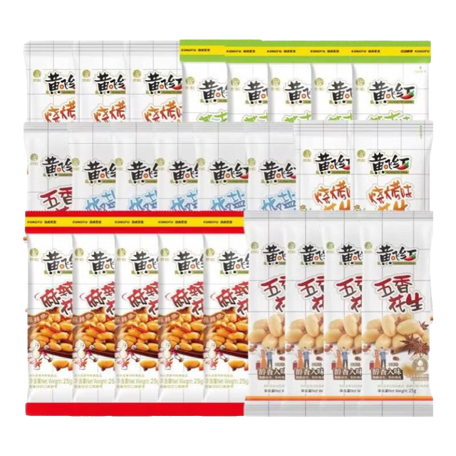 黄飞红 麻辣花生混合味 25g*25袋