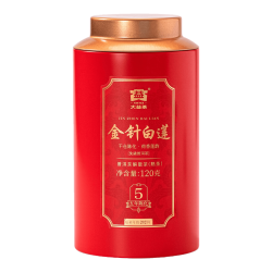 大益 金针白莲 普洱熟茶 解块茶 120g 罐装