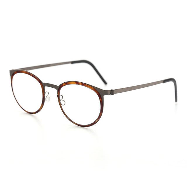 LINDBERG 姜文同款9704复古圆形眼镜框