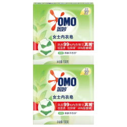 奥妙 茶树内衣皂 祛血渍温和去渍不伤手亮丽护色除螨 100g*2块