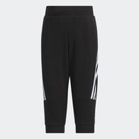 adidas 阿迪达斯 男中童经典条纹透气系绳七分裤