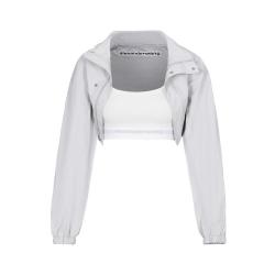 alexanderwang ALEXANDER WANG 亚历山大王 女式短款纯色夹克外套