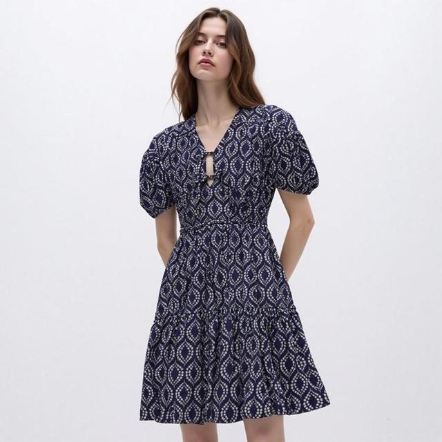 Scotch & Soda SCOTCH&SODA 舒适休闲百搭拼色V领短袖连衣裙