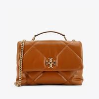 TORY BURCH Kira 钻石绗缝斜角双TLogo标志女款斜跨单肩包