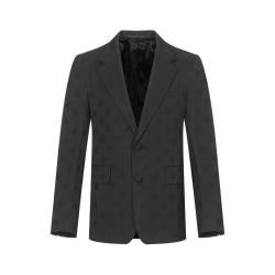LANVIN 男式时尚潮流纯色印花商务通勤西服
