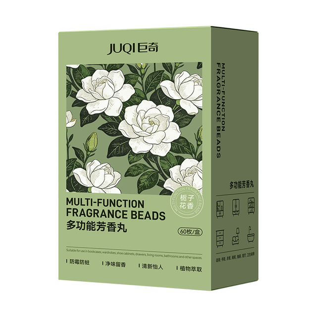 巨奇 JUQI 巨奇 栀子花香樟脑丸 衣柜衣物防虫防蛀防霉防潮除湿除臭香薰包 60袋/盒