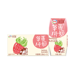 伊利 味可滋草莓牛奶200ml*10盒