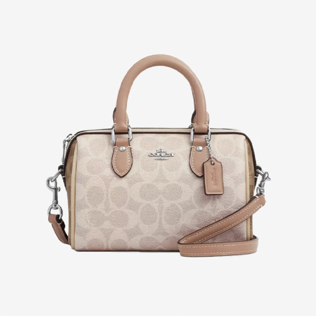 COACH 【波士顿桶包】老花轻便出行手提斜挎女包CW330SVXCU