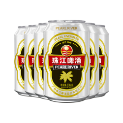 珠江啤酒 经典老珠江啤酒330mL*6