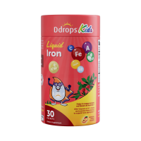 Ddrops 儿童多元铁10mg补铁剂维生素C 30条/罐