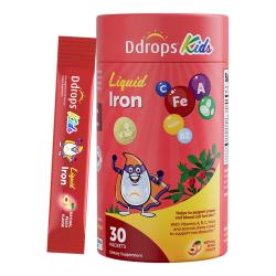 Ddrops 儿童多元铁10mg补铁剂维生素C 30条/罐