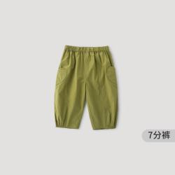 巴厘小猪 儿童七分裤 茶绿色 73