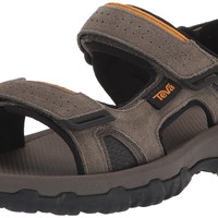 Teva 男士运动凉鞋 Katavi 2轻徒步 绒面皮橡胶底 弹力绳