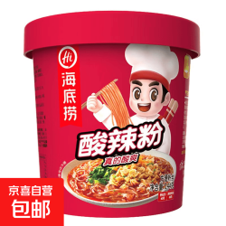 海底捞 冲泡酸辣粉 红薯粉丝方便速食 酸辣粉144g 1桶