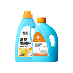 酷盘 晶亮洗碗粉洗碗机专用洗涤剂天然酵素除菌方太美的水槽式通用2件立减优惠