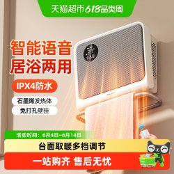 海信 取暖器家用台式桌面暖风机可壁挂浴室速热电暖器卧室烤火炉