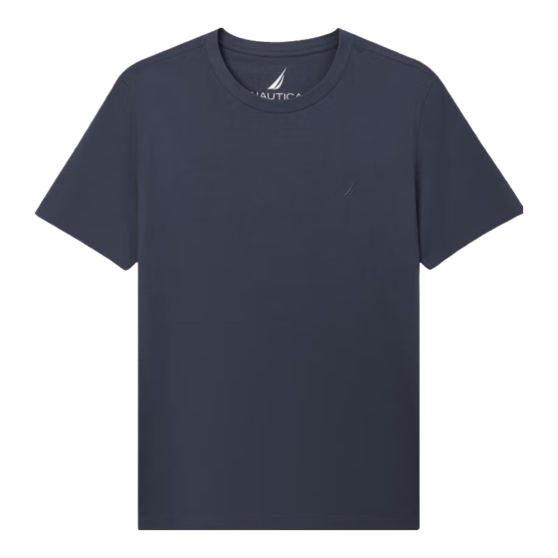 NAUTICA/诺帝卡 TE5101 全棉圆领短袖T恤 湛蓝 M