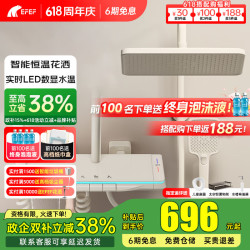 EFEF F9智能恒温数显花洒套装 灰色