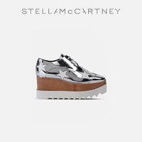移动端、88VIP：STELLA McCARTNEY [ELYSE] Stella McCartney星星印花松糕鞋银色单鞋厚底鞋